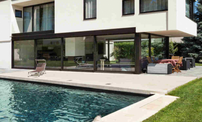 Construction de piscine pour une villa, Annecy, DAP Construction